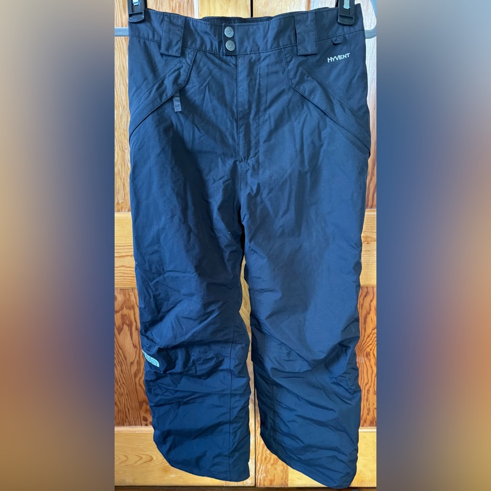 Big Boys 14/16 North Face Hyvent Black Snow Pants